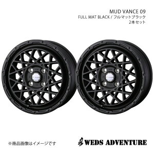 WEDS-ADVENTURE/MUD VANCE 09 Xy[VA/Xy[VAx[X MK32S/MK42S A~zC[2{Zbgy15×4.5J 4-100 INSET45 FULL MAT BLACKz0041151×2