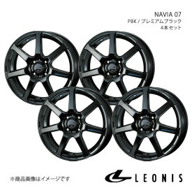 LEONIS/NAVIA 07 アクア P10系 X-URBAN アルミホイール4本セット【17×6.5J4-100 INSET42 PBK】0039560×4