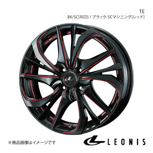 LEONIS/TE L[u Z12 A~zC[1{ y17×6.5J 4-100 INSET50 BK/SC[RED](ubN/SC}VjO[bh])z0038755