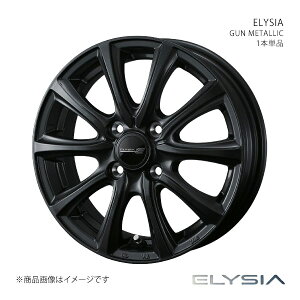 ELYSIA �G���V�A �z�C�[�� 1�{�P�i 0042417 �y14×4.5J 4-100 INSET50 GUN METALLIC�z