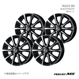 RIZLEY MS Cc[ GGX zC[ 4{Zbg 0041638×4 y13×4.0J 4-100 INSET45 BLACK/POLISHz