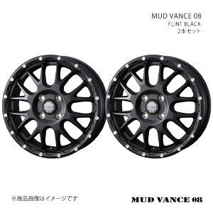 MUD VANCE 08 �}�b�h���@���X �[���G�C�g �z�C�[�� 2�{�Z�b�g 0041122×2 �y14×5.0J 4-100 INSET35 FLINT BLACK�z