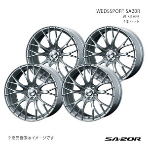 WEDSSPORT SA20R EFbYX|[c GXG[j[}A[ zC[ 4{Zbg 0072796×4 y20×9.5J 5-114.3 INSET48 VI-SILVERz