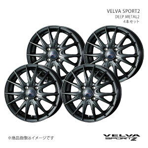 VELVA SPORT2 ���F�����@ �X�|���g �c�[ �z�C�[�� 4�{�Z�b�g 0039159×4 �y16×5.5J 4-100 INSET45 DEEP METAL2�z