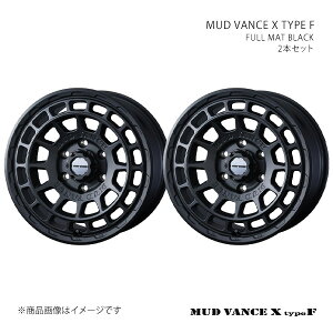 MUD VANCE X TYPE F �}�b�h���@���X �G�b�N�X �^�C�v�G�t �z�C�[�� 2�{�Z�b�g 0041545×2 �y15×4.5J 4-100 INSET45 FULL MAT BLACK�z