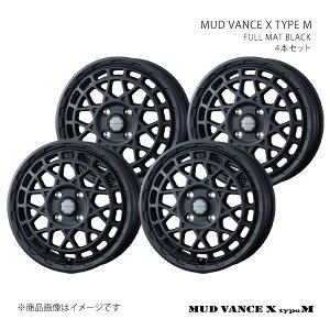 MUD VANCE X TYPE M �}�b�h���@���X �G�b�N�X �^�C�v�G�� �z�C�[�� 4�{�Z�b�g 0041562×4 �y14×4.5J 4-100 INSET45 FULL MAT BLACK�z