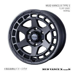 MUD VANCE X TYPE S �}�b�h���@���X �G�b�N�X �^�C�v�G�X �z�C�[�� 1�{�P�i 0041616 �y17×7.0J 5-114.3 INSET38 FLINT GRAY�z
