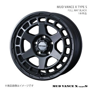 MUD VANCE X TYPE S �}�b�h���@���X �G�b�N�X �^�C�v�G�X �z�C�[�� 1�{�P�i 0041600 �y16×7.0J 5-114.3 INSET35 FULL MAT BLACK�z