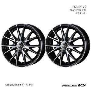 RIZLEY VS ���C�c���[ �u�C�G�X �z�C�[�� 2�{�Z�b�g 0039412×2 �y12×4.00B 4-100 INSET42 BLACK/POLISH�z