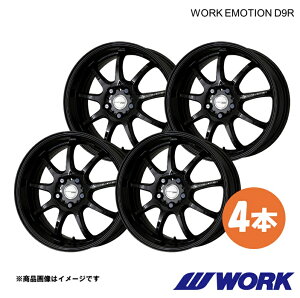 WORK ���[�N �z�C�[�� 4�{ ���[�N�G���[�V����D9R 1�s�[�X (F60) CROSSOVER COOPER D LDA-YT20�y18×7.5J 5-112 INSET47 BLK�zWORK EMOTION D9R