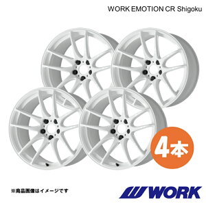 WORK ���[�N �z�C�[�� 4�{ ���[�N�G���[�V����CR Shigoku 1�s�[�X �t�H���X�^�[ 4BA-SK5�y18×7.5J 5-114.3 INSET47 ICW�zWORK EMOTION CR Shigoku