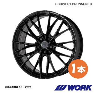 WORK ���[�N �z�C�[�� 1�{ �V�����@�[�g �u���l��LX 1�s�[�X �v���E�X�� DBA-ZVW41W�y19×8.0J 5-114.3 INSET45 BLK�zSCHWERT BRUNNEN LX