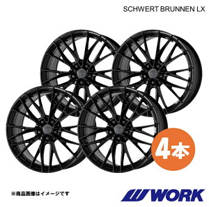 WORK ���[�N �z�C�[�� 4�{ �V�����@�[�g �u���l��LX 1�s�[�X �N���E�� GRS182�y18×8.0J 5-114.3 INSET38 BLK�zSCHWERT BRUNNEN LX