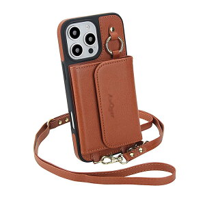 15 15 Air 16 Pro �Ή� �P�[�X Pro 14 ���[ �|�[�`�t�� Plus MagSafe �X�g���b�v �V�����_�[ RFID�X�L�~���O�h�~ �t�� ���U�[ Max �J�[�h iPhone �X�}�z�P�[�X �J�[�h�P�[�X 17 ���z �c �� 2way ������ �}�O�l�b