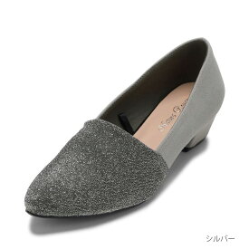 ナチュラルージュ Natura Rouge NR-7039 レディース靴 靴 シューズ 2E アーモンドトゥパンプス ストレッチ ローヒール ラメ キラキラ 歩きやすい シンプル
