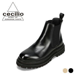 セシリオ cecilio CEC-014 メンズ靴 靴 シューズ 3E相当 ブーツ サイドゴア 厚底 ボリューム ソール タンクソール クッション性 韓国 ストリート モード 光沢 ツヤ
