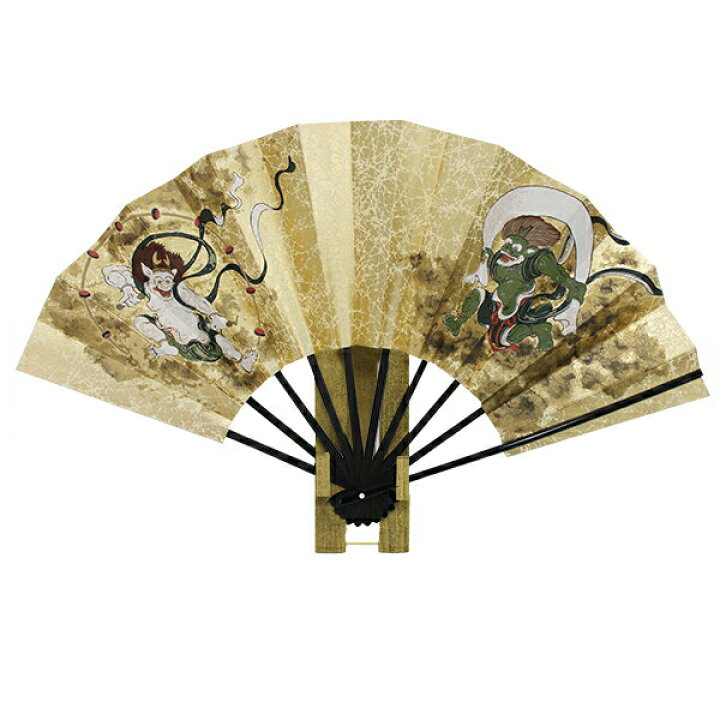 楽天市場 飾り扇子 送料無料 風神雷神 扇子立て付きセット プレゼント お土産 贈答 京都土産 おしゃれ おうち時間 母の日 伝統京扇子 中村屋