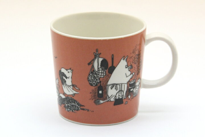 楽天市場】廃盤品 ARABIA アラビア Mumin ムーミン マグカップ 赤色 
