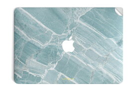 【在庫限り】【再入荷なし】 UNIQFINDユニークファインド　MacBook Air/Pro 13インチ スキンシール/保護シール Mint Marble (天板シールのみ)【ipad Air mini Pro Apple macbook ケース スキンシール ステッカー 大理石 白 黒 ドット モノクロ アクセサリー ファッション】