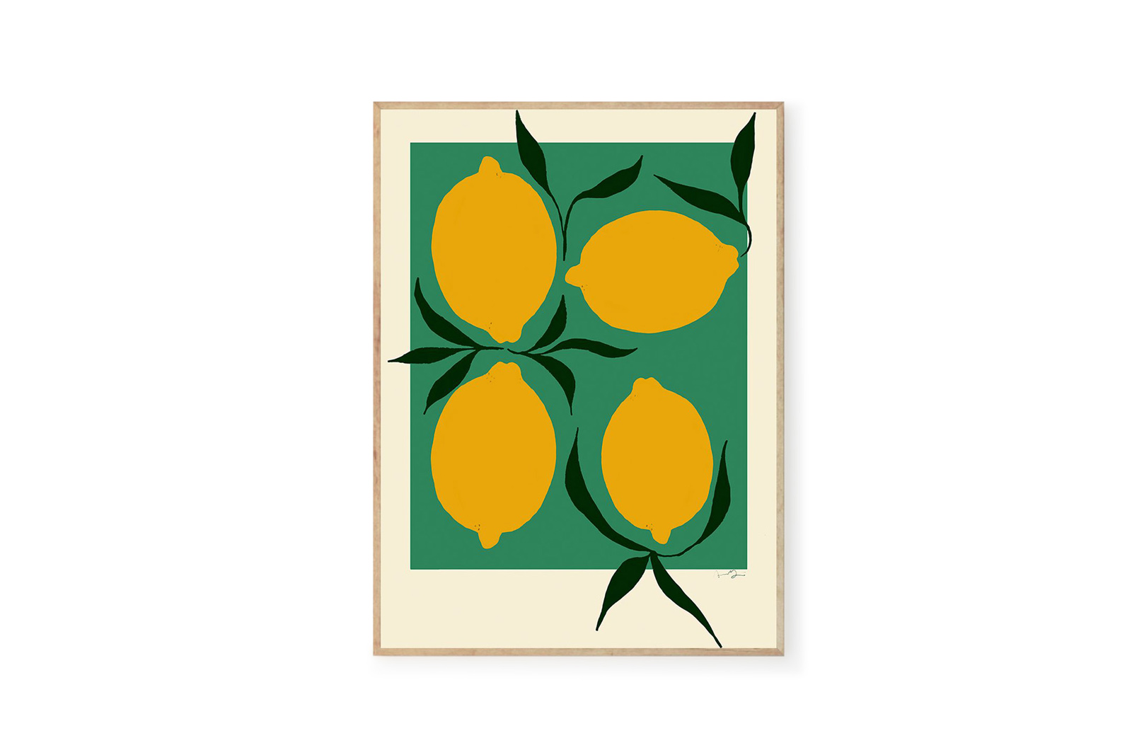 THE POSTER CLUB × Anna Morner ポスター Green 30×40cm い出のひと時に、とびきりのおしゃれを！  アートプリント Lemon