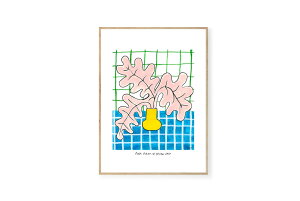 The Poster Club A[g|X^[ 30×40cm Pink Plant in Yellow Vase |X^[Nu kG f}[N A[gvg  CeA  IV lC  mN re[W