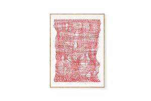 y݌ɌzyēׂȂzTHE POSTER CLUB × Ana Frois@|X^[/A[gvg@30×40cm@Timeline RedyA[g CXg CeA kG EH[A[g z ǎ  Ǌ| G p