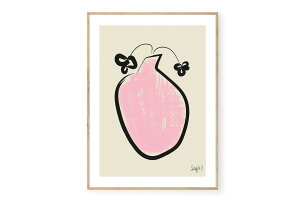 y݌ɌzyēׂȂzTHE POSTER CLUB × Sofia Freixas@|X^[/A[gvg@50×70cm@Pink VaseyA[g CXg CeA kG EH[A[g z ǎ  Ǌ| G p
