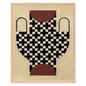 The Poster Club A[g|X^[ 40×50cm Vase With Cross Pattern |X^[Nu kG f}[N A[gvg  CeA  IV lC  mN re[W