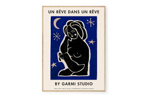 【在庫限り】【再入荷なし】THE POSTER CLUB × By Garmi ポスター/アートプリント 50×70cm Dream Within A Dream Blue【アート イラスト インテリア 北欧雑貨 ウォールアート 額縁 壁紙 おしゃれ 壁