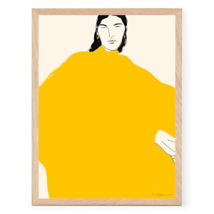 The Poster Club A[g|X^[ 30×40cm Yellow Dress |X^[Nu kG f}[N A[gvg CeA  IV lC  mN re[W Be[W _ 
