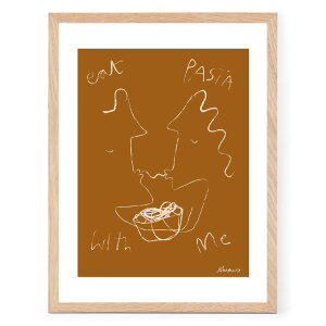 The Poster Club A[g|X^[ 30×40cm Eat Pasta |X^[Nu kG f}[N A[gvg CeA  IV lC  mN re[W Be[W _ 