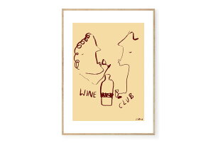 y݌ɌzyēׂȂzTHE POSTER CLUB × Ruby Hughes@|X^[/A[gvg@50×70cm@Wine ClubyA[g CXg |X^[ CeA kG EH[A[g z  Ǌ| G 