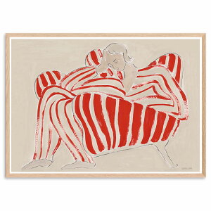 The Poster Club A[g|X^[ 50×70cm Red Chair |X^[Nu kG f}[N A[gvg CeA  IV lC  mN re[W Be[W _ 