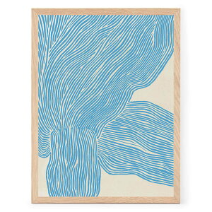 The Poster Club A[g|X^[ 30×40cm The Line ? Blue |X^[Nu kG f}[N A[gvg  CeA  IV lC  mN re[W Be