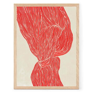 The Poster Club A[g|X^[ 30×40cm The Line ? Red |X^[Nu kG f}[N A[gvg CeA  IV lC  mN re[W Be[W _