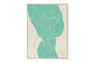 The Poster Club A[g|X^[ 50×70cm The Line ? Green |X^[Nu kG f}[N A[gvg  CeA  IV lC  mN re[W Be