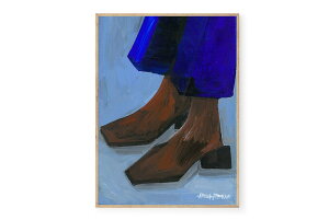 【在庫限り】【再入荷なし】THE POSTER CLUB ポスター/アートプリント 50×70cm Boots and Blues【アート イラスト ポスター インテリア 北欧雑貨 ウォールアート 額縁 壁紙 おしゃれ 壁掛け 絵画