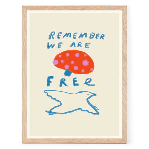 The Poster Club A[g|X^[ 30×40cm Remember You are Free |X^[Nu kG f}[N A[gvg  CeA  IV lC  mN re[W
