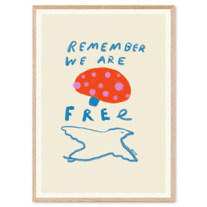 The Poster Club �A�[�g�|�X�^�[ 50×70cm Remember You are Free �|�X�^�[�N���u �k���G�� �f���}�[�N�� �A�[�g�v�����g �������� �C���e���A ������� �I�V���� �l�C �������� ���m�N�� �r���e�[�W
