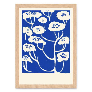 The Poster Club A[g|X^[ A4 Blue Flower |X^[Nu kG f}[N A[gvg CeA  IV lC  mN re[W Be[W _ m