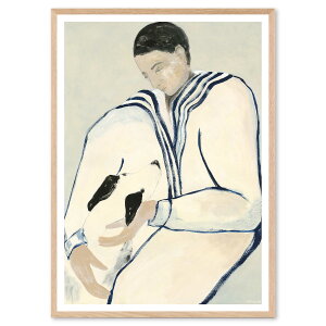 The Poster Club A[g|X^[ 50×70cm Man and Dog |X^[Nu kG f}[N A[gvg CeA  IV lC  mN re[W Be[W _ 