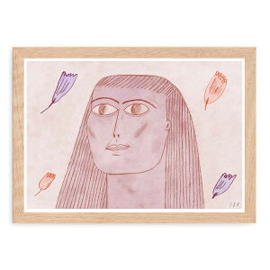 The Poster Club A[g|X^[ A4 Flower Lady |X^[Nu kG f}[N A[gvg CeA  IV lC  mN re[W Be[W _ m