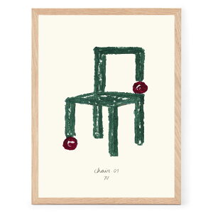 The Poster Club �A�[�g�|�X�^�[ 30×40cm Chair 01 �|�X�^�[�N���u �k���G�� �f���}�[�N�� �A�[�g�v�����g �C���e���A ������� �I�V���� �l�C �������� ���m�N�� �r���e�[�W ���B���e�[�W ���_�� ��