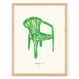 The Poster Club �A�[�g�|�X�^�[ 30×40cm Chair 02 �|�X�^�[�N���u �k���G�� �f���}�[�N�� �A�[�g�v�����g �C���e���A ������� �I�V���� �l�C �������� ���m�N�� �r���e�[�W ���B���e�[�W ���_�� ��