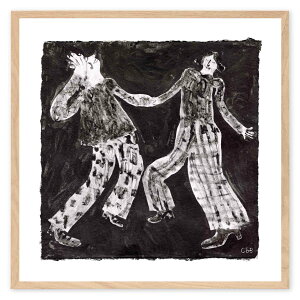 The Poster Club �A�[�g�|�X�^�[ 50×50cm Dancing People �|�X�^�[�N���u �k���G�� �f���}�[�N�� �A�[�g�v�����g �C���e���A ������� �I�V���� �l�C �������� ���m�N�� �r���e�[�W ���B���e�[�W ���_