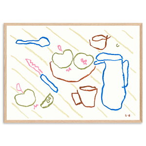 The Poster Club �A�[�g�|�X�^�[ 50×70cm Tea Time �|�X�^�[�N���u �k���G�� �f���}�[�N�� �A�[�g�v�����g �C���e���A ������� �I�V���� �l�C �������� ���m�N�� �r���e�[�W ���B���e�[�W ���_�� ��