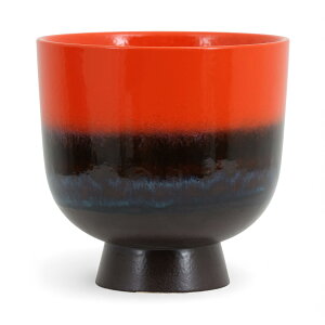 HKliving N₩ȐFʂ̃gȃt[|bg Retro Flower Pot 20cm `F[bh GC`PCrO I_ Aؔ v^[ n[u|bg ԕr kG fUC { Ki C