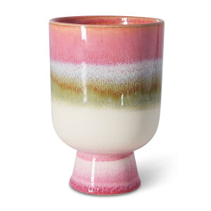 HKliving N₩ȐFʂ̃gȃt[|bg Retro Flower Pot 19cm [YtB[h GC`PCrO I_ Aؔ v^[ n[u|bg ԕr kG fUC { Ki C