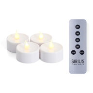 SIRIUS シリウス 専用リモコン付き LEDティーライトキャンドルライト LONE 4個セット 専用リモコン同梱 …