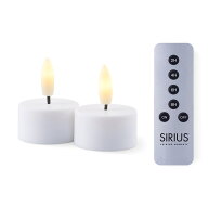 SIRIUS シリウス 専用リモコン付き LEDティーライトキャンドルライト Sille 2個セット 専用リモコン同梱 …